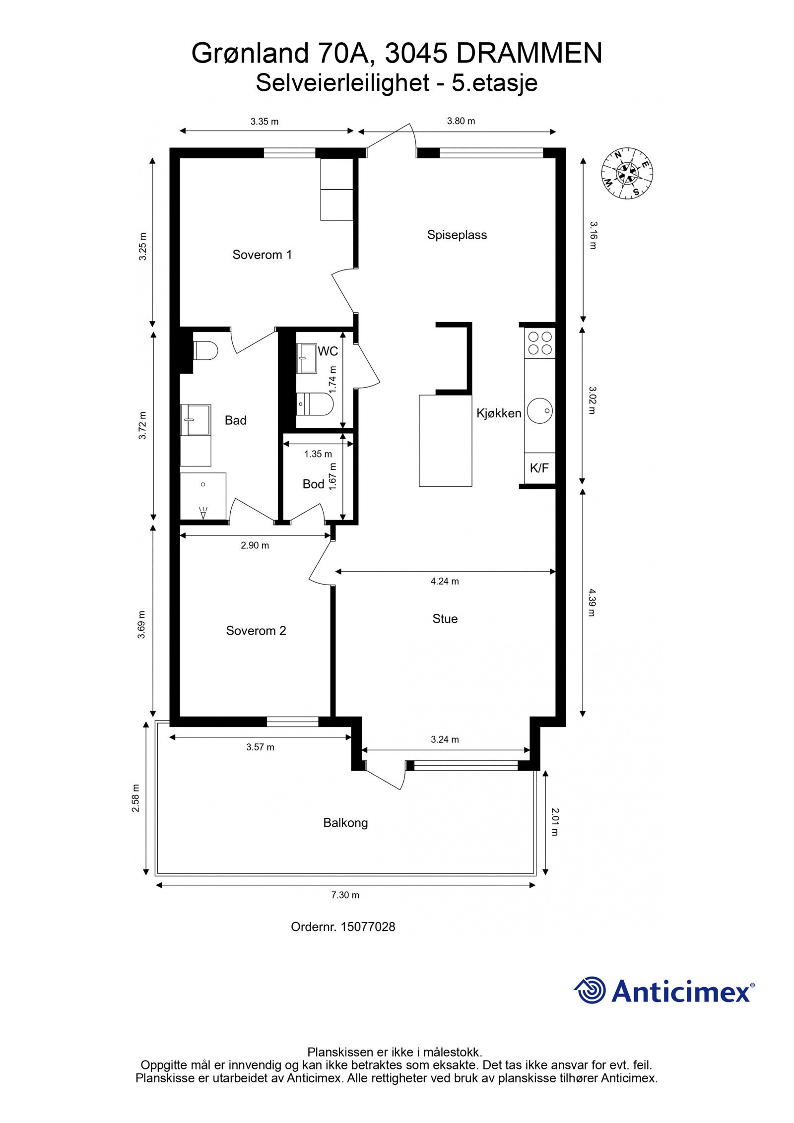 Plantegning - 5.etasje Galleribilde