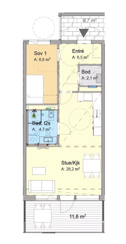 Plantegning Galleribilde