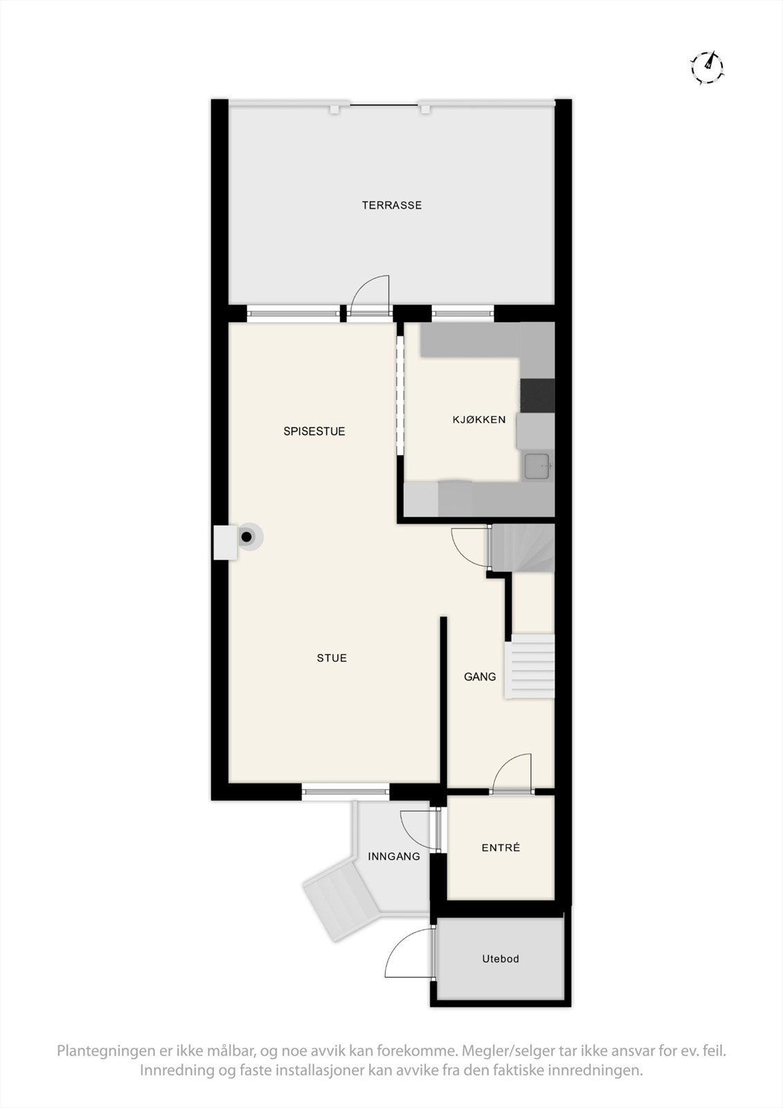 Plantegning 1. etasje Galleribilde