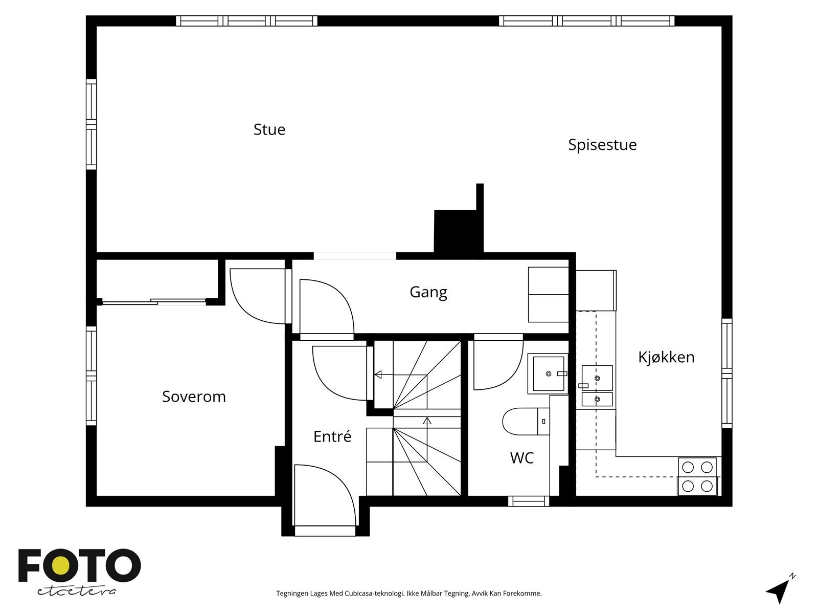 Torvaldslyst 9 - 1. etasje. Veiledende planskisse - ikke målbar Galleribilde