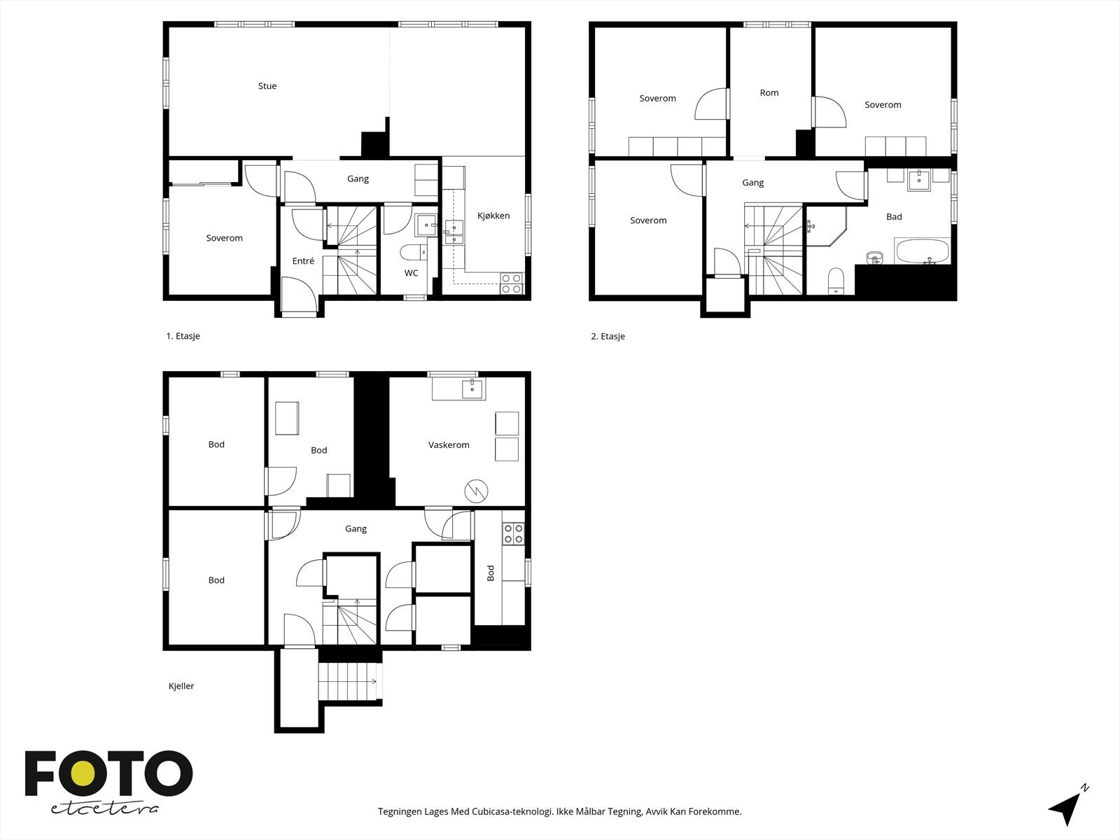 Torvaldslyst 9 - alle etasjer. Veiledende planskisse - ikke målbar Galleribilde