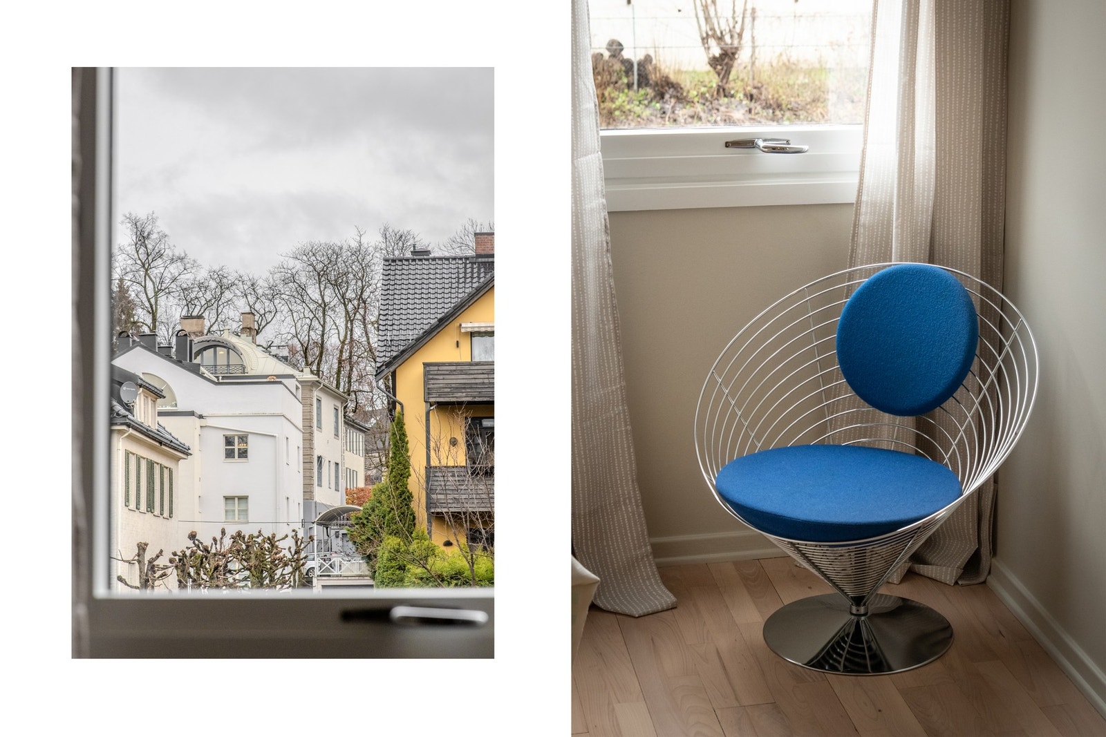 De to store vinduene slipper inn rikelig med naturlig lys og skaper en lys og harmonisk atmosfære. Galleribilde