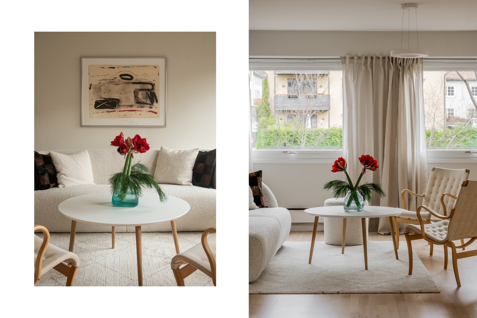 Store vindusflater fra to himmelretninger gir godt med naturlig lys til rommene. Galleribilde