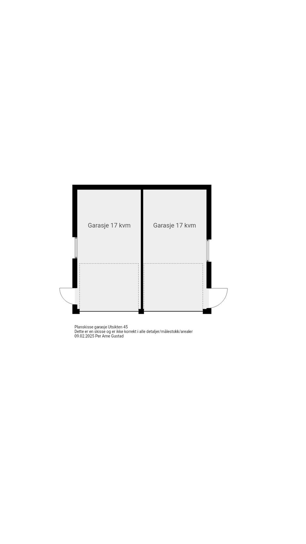 Plantegning - Garasje Galleribilde