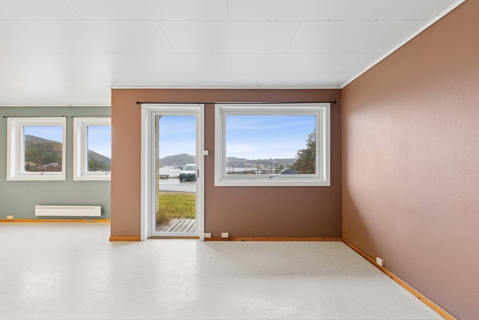 Boligen har en praktisk planløsning med alt på ett plan. Galleribilde