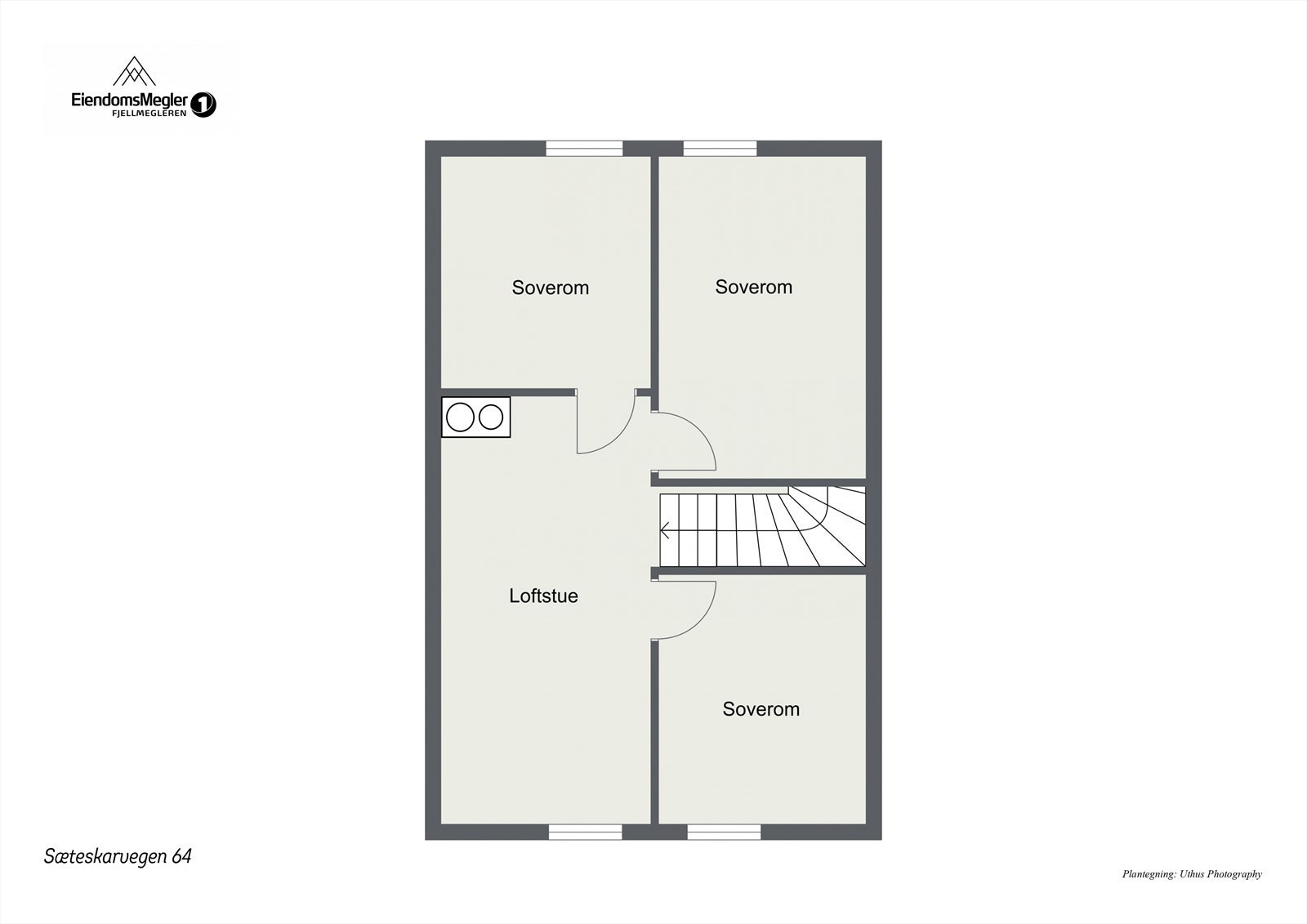 Plantegning loft Galleribilde