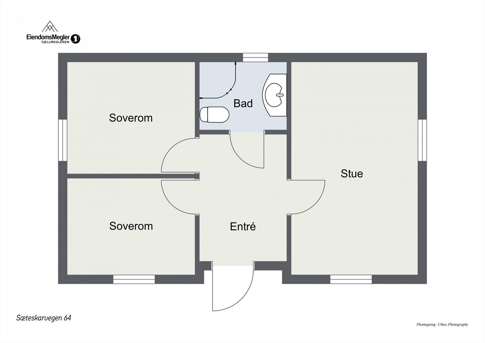 Plantegning anneks Galleribilde