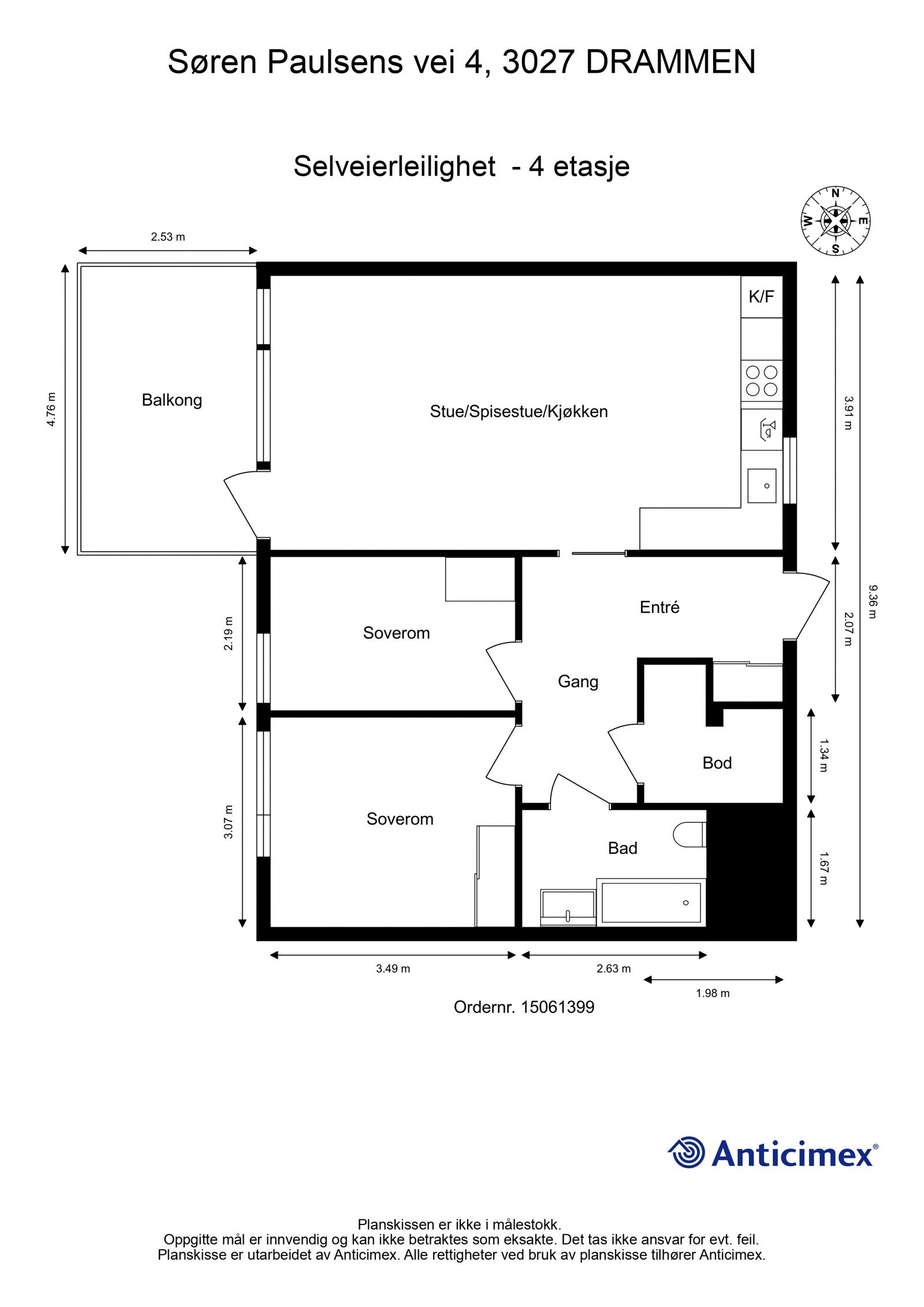 Plantegning Galleribilde