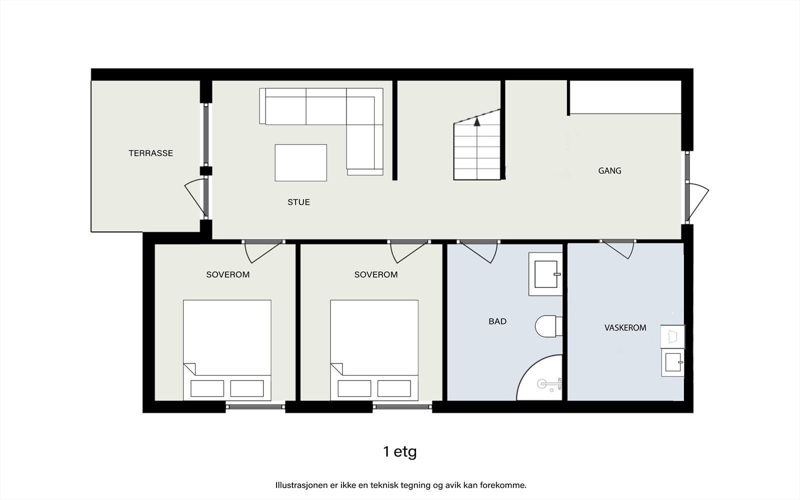 Plantegning 1.etasje. Galleribilde