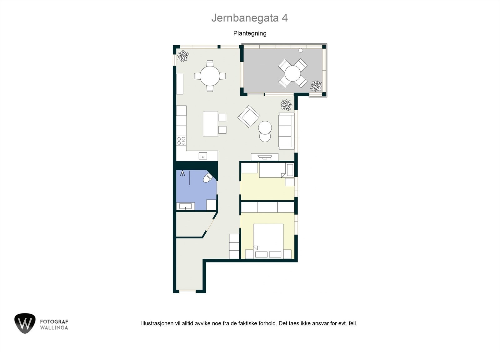 Planskisse Galleribilde