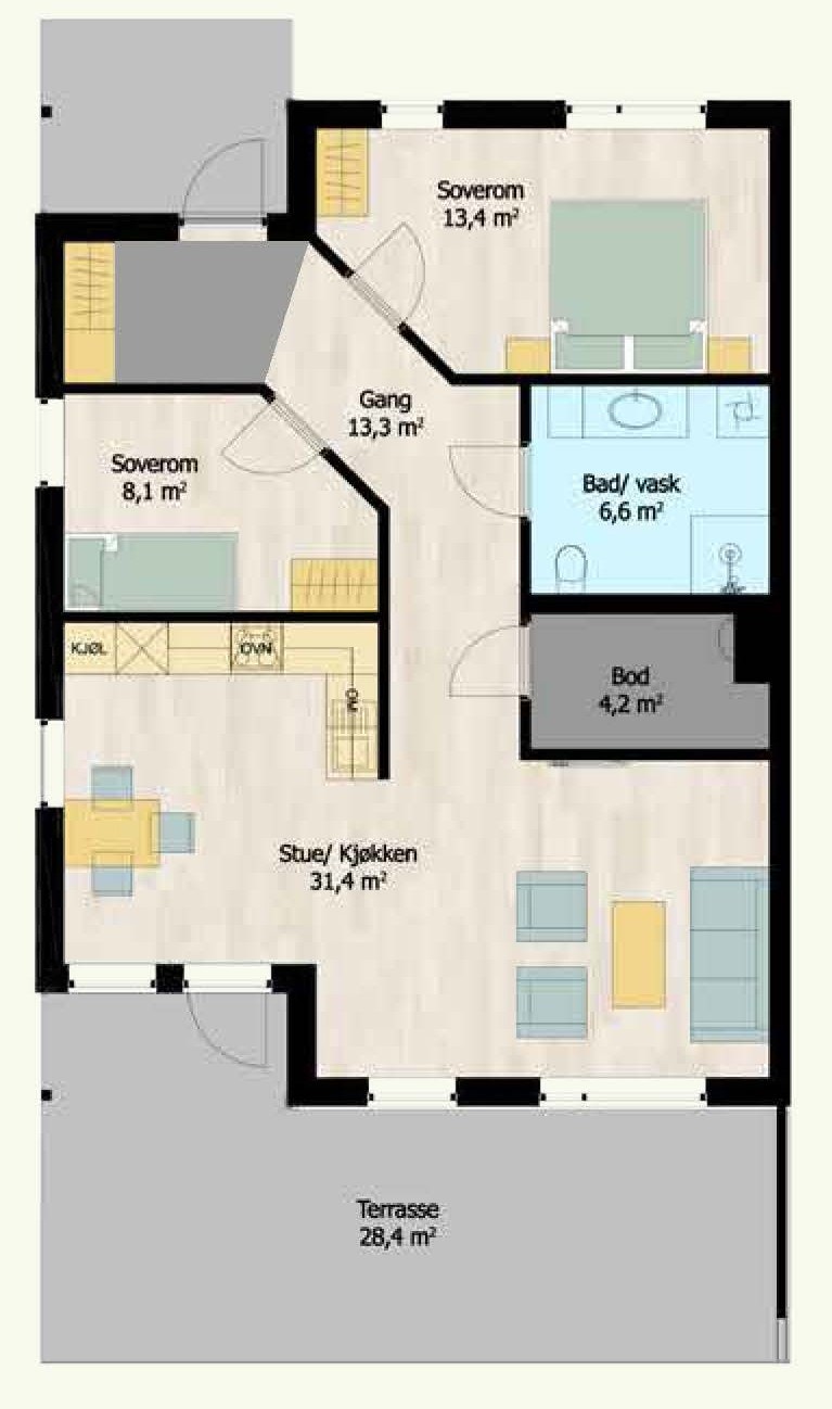 Plantegning Galleribilde