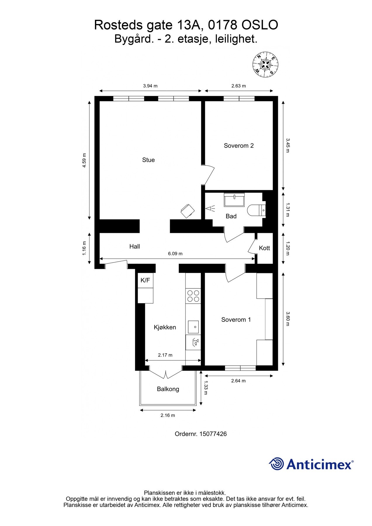 Plantegning til orientering. Galleribilde