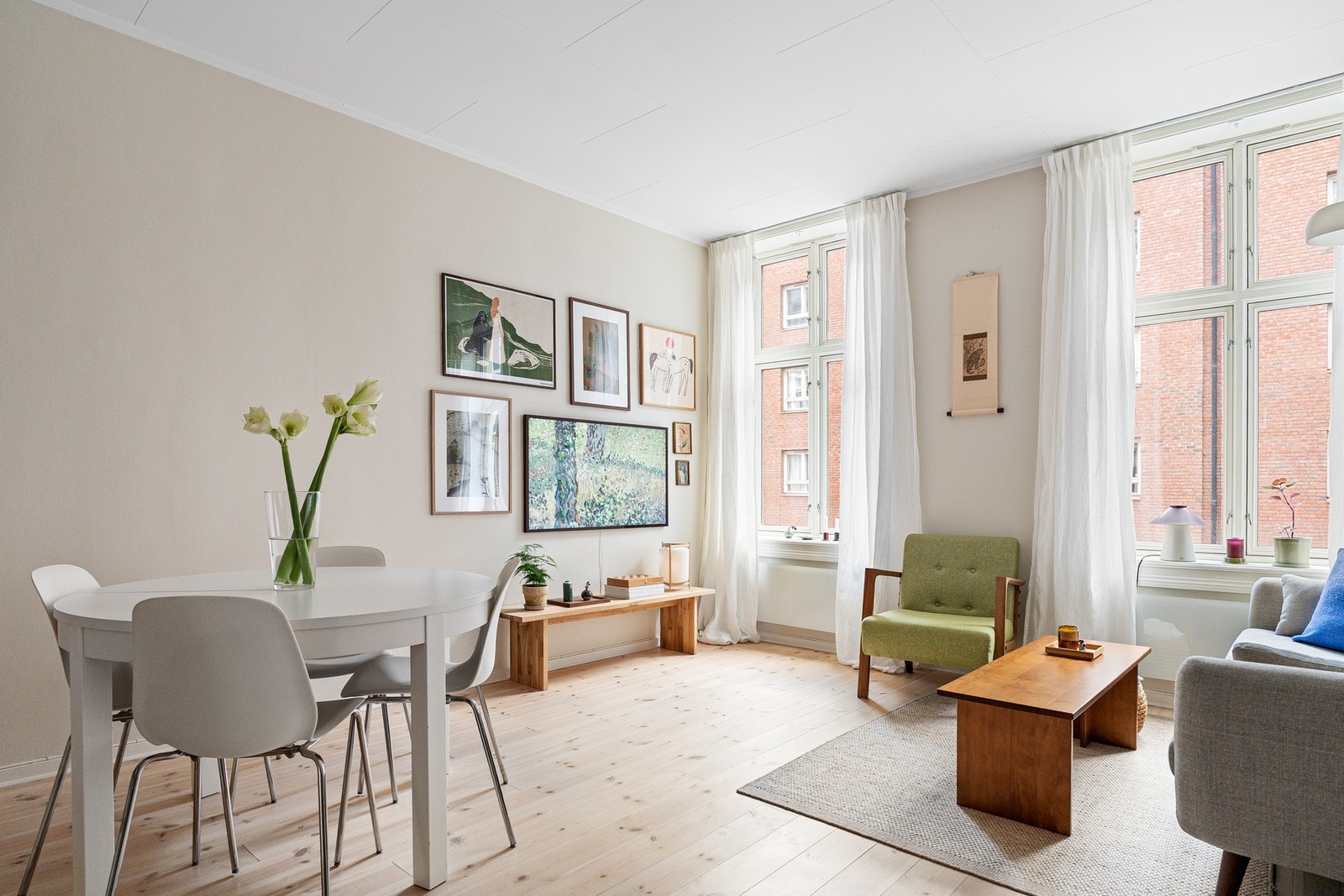 Leiligheten har en svært god planløsning som gjør det enkelt å møblere. Galleribilde