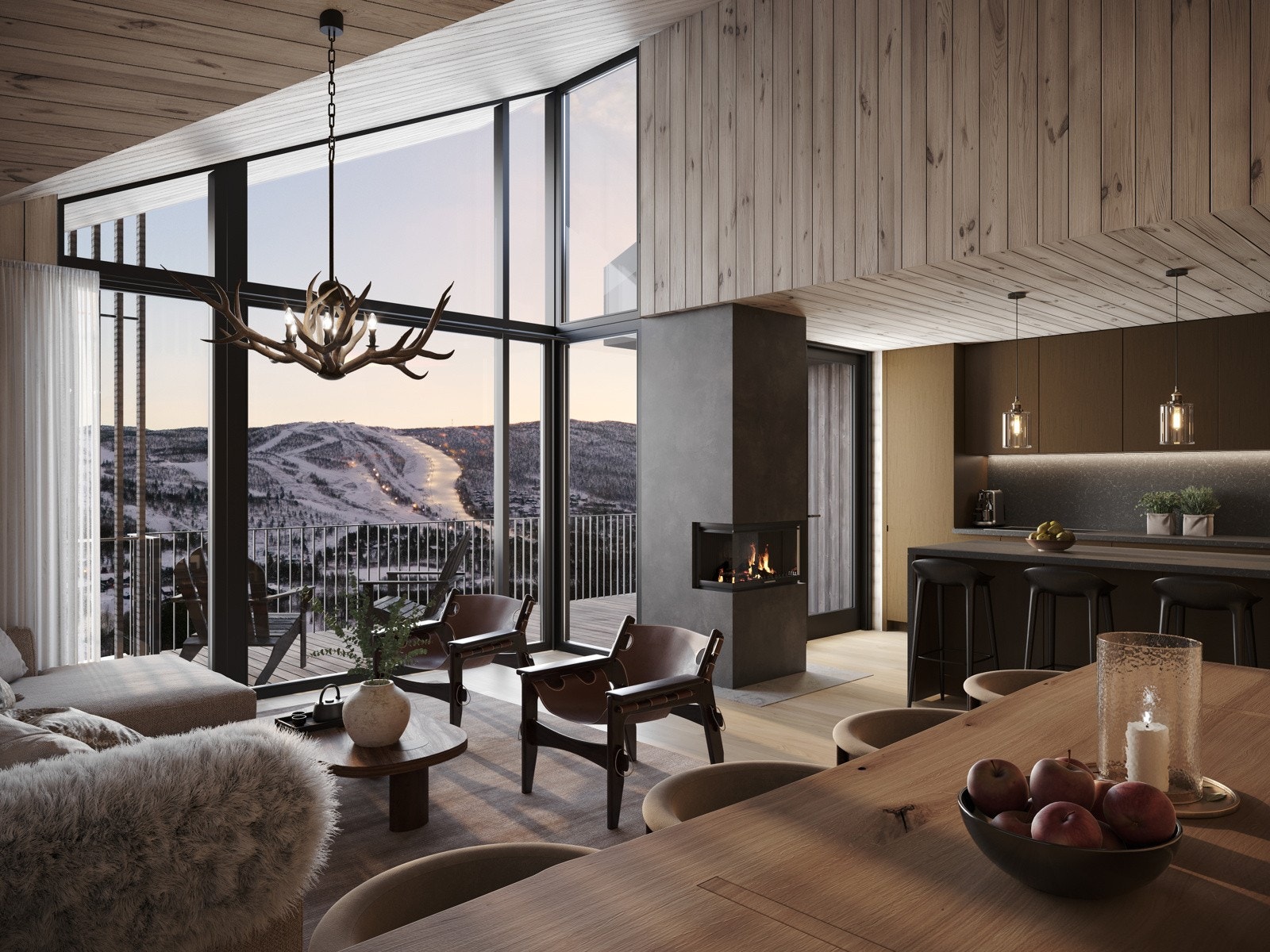 Illustrasjon interiør Galleribilde