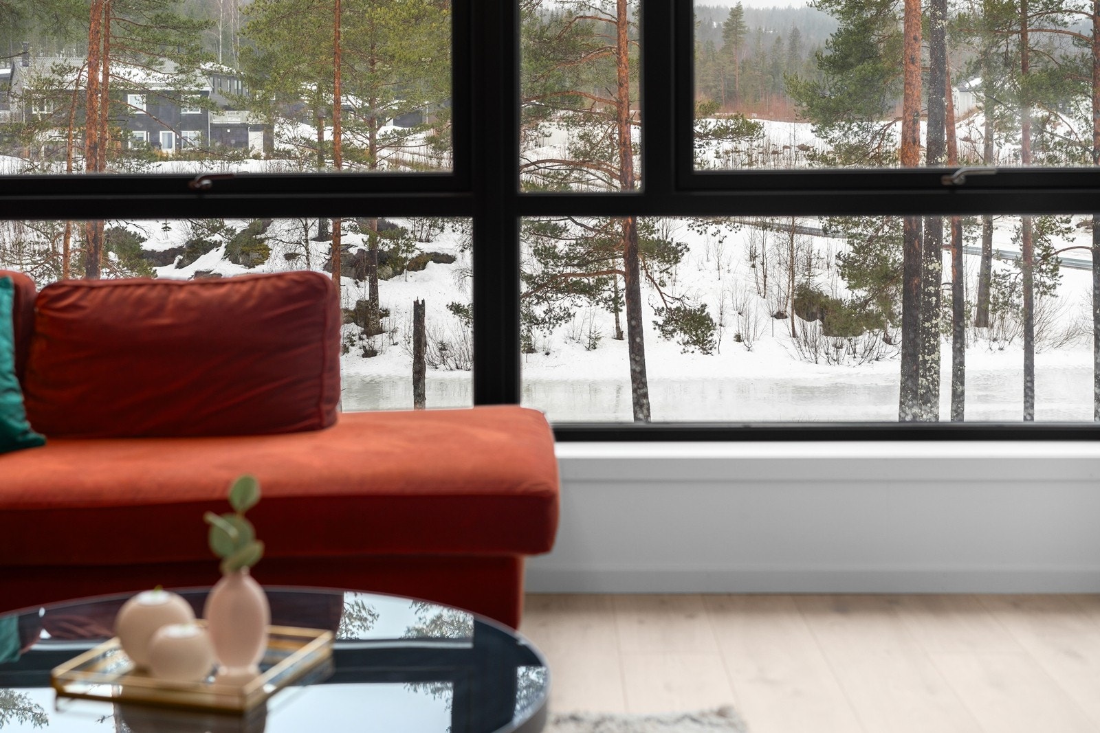 Her har du flott utsikt over Ramstaddammen til sommeren. Galleribilde