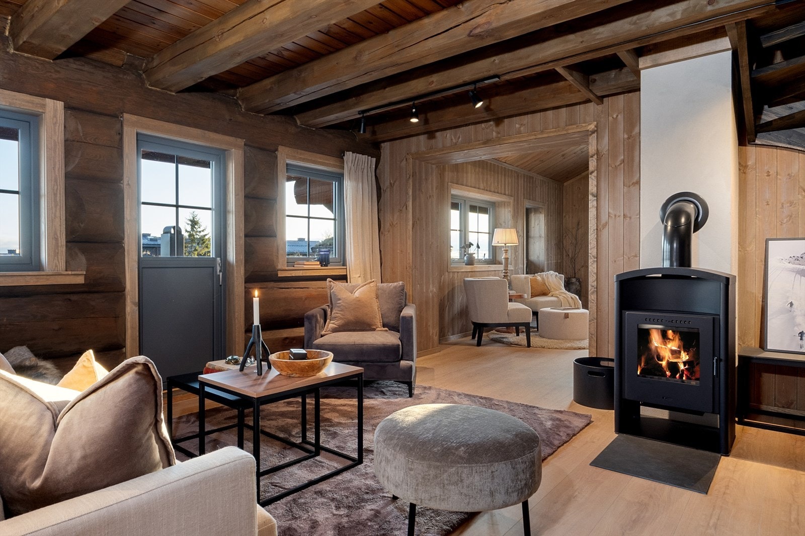 Stuen er et naturlig midtpunkt Galleribilde