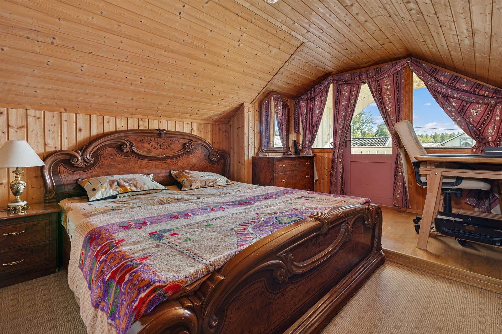 Soverom med utgang balkong Galleribilde