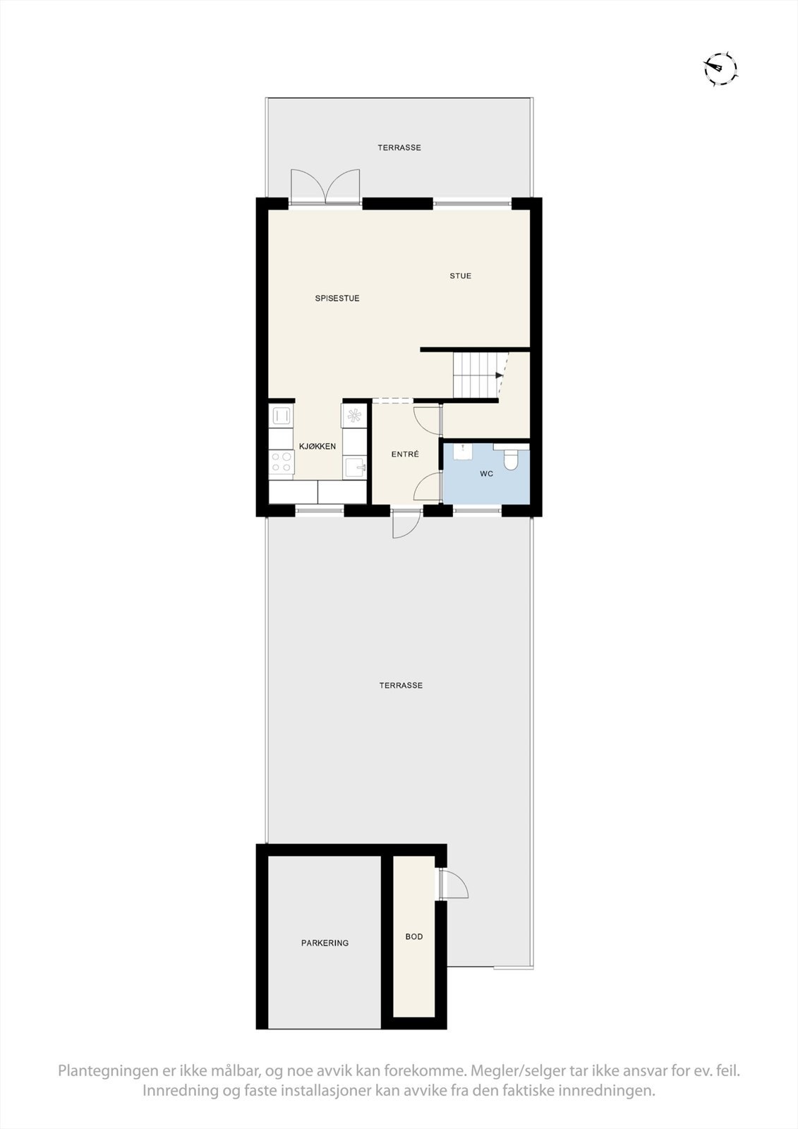 Plantegning 1. etasje Galleribilde