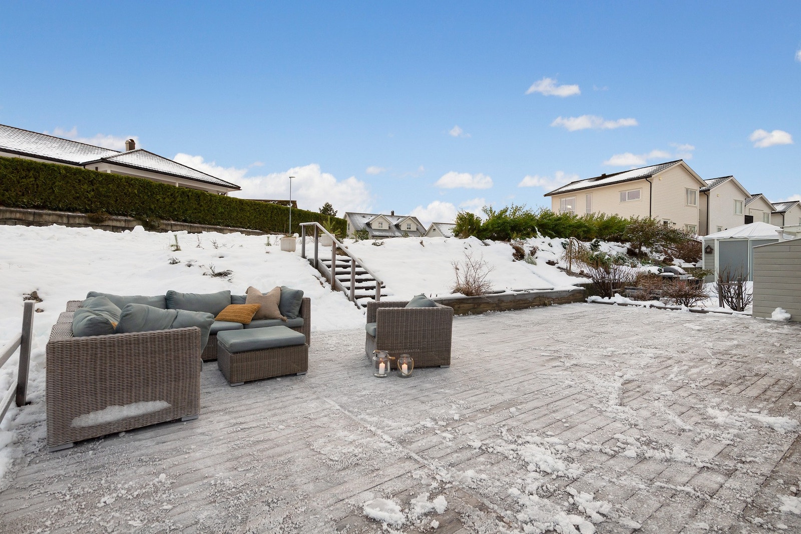 Her er det god plass til flere sittegrupper. Galleribilde