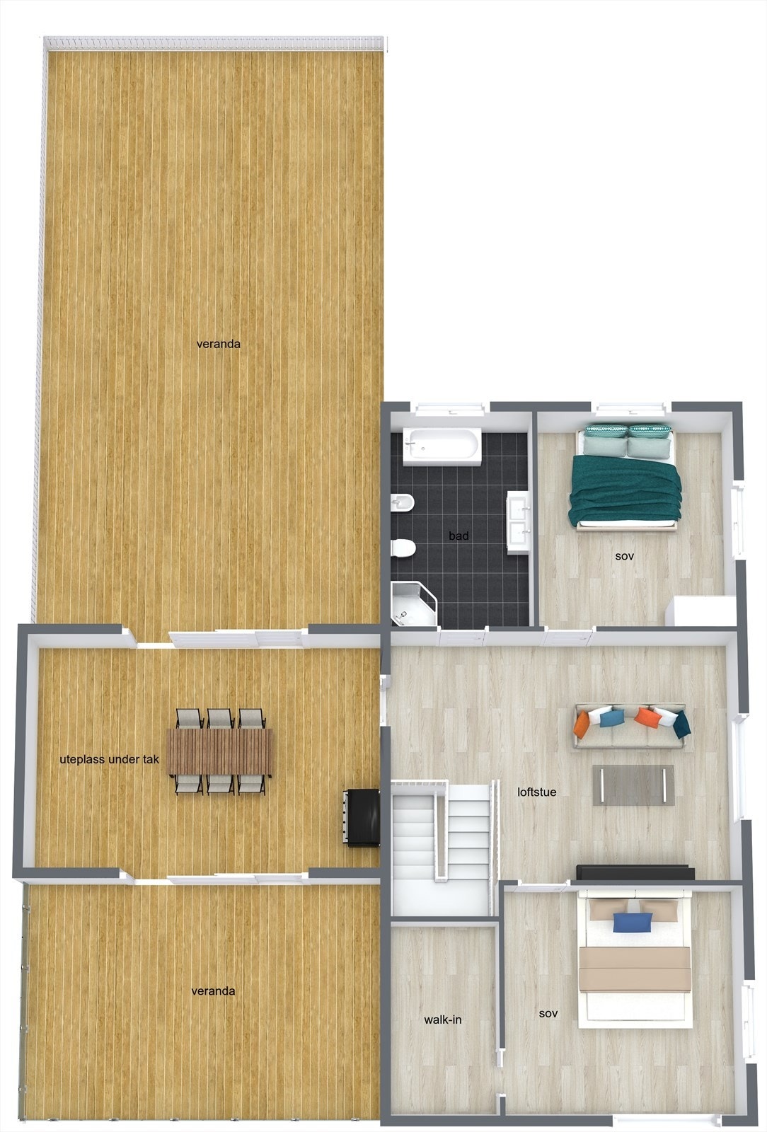 Loftsetasje. Galleribilde