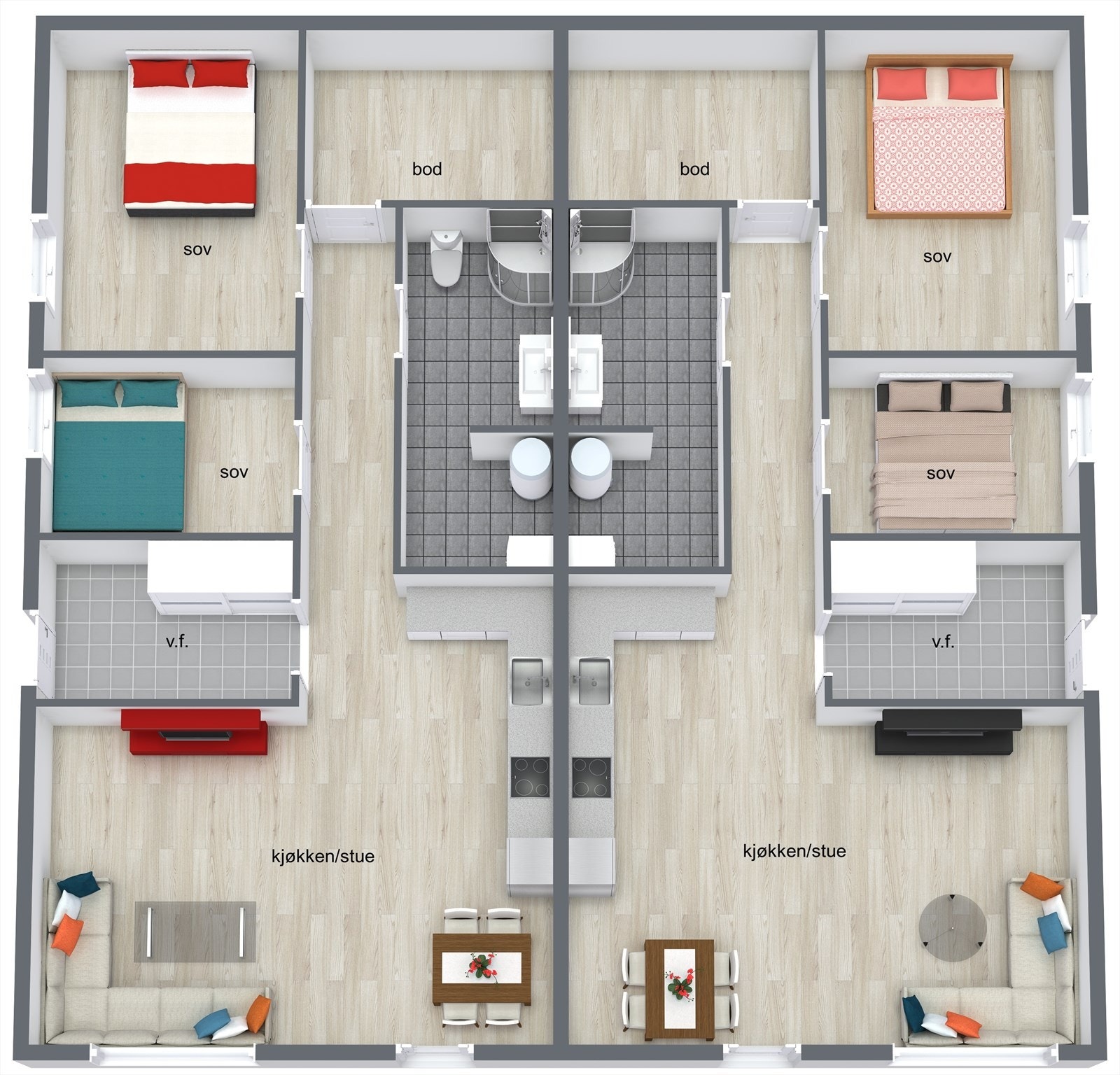 Leiligheter. Galleribilde