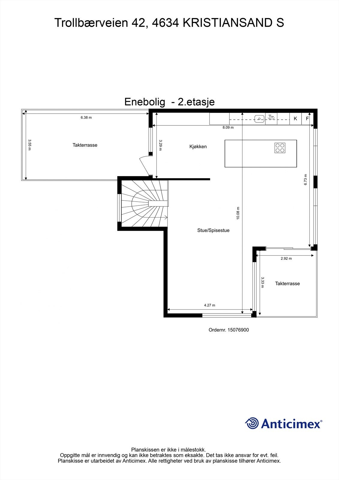 Vi starter i øverste etasje. Galleribilde