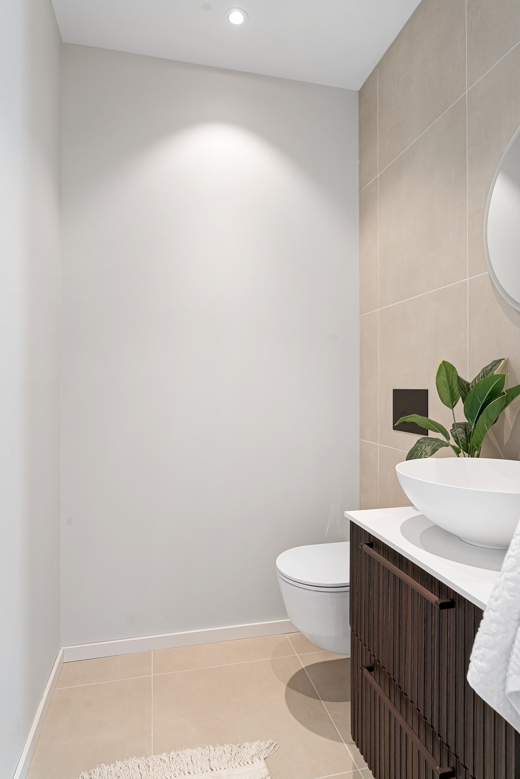 Gjestetoalett har samme utførelse som hovedbad og holder en høy standard! Galleribilde