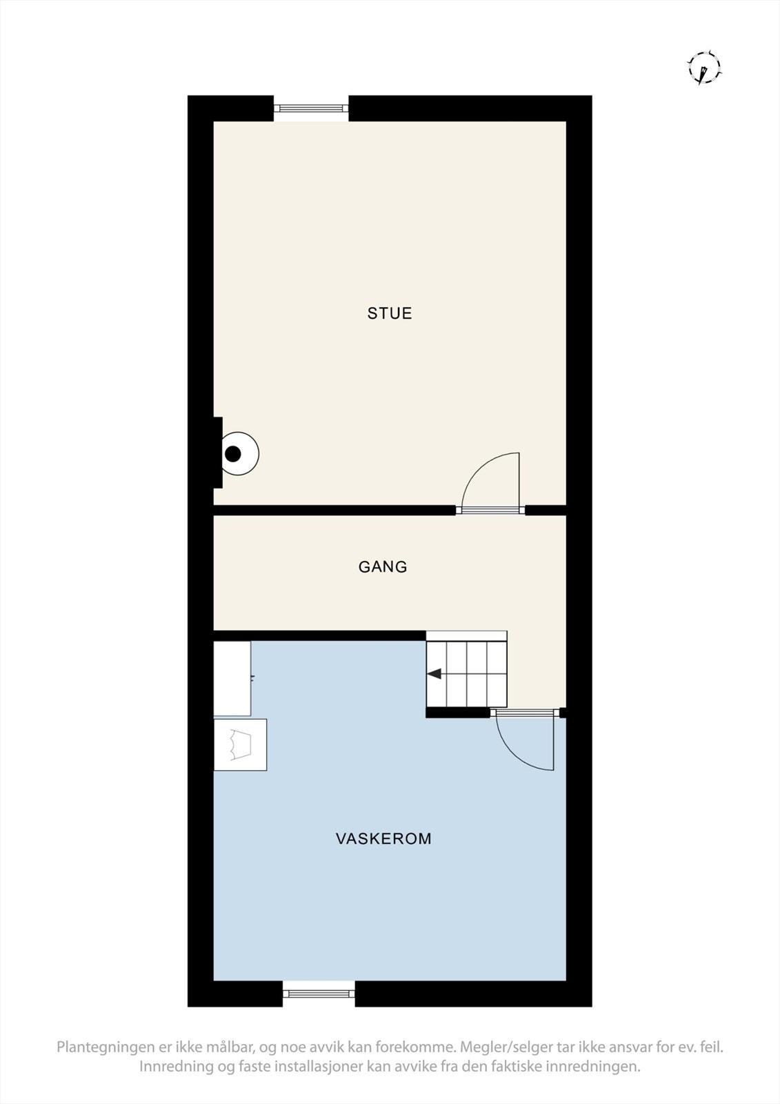 Plantegning kjeller. Galleribilde