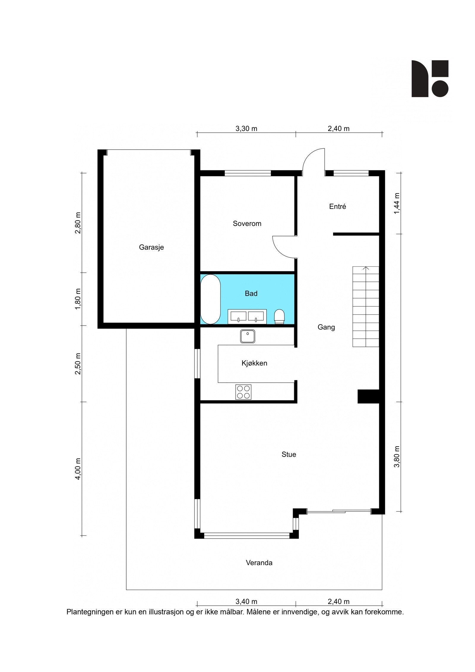 Plantegning 1. etasje. Galleribilde