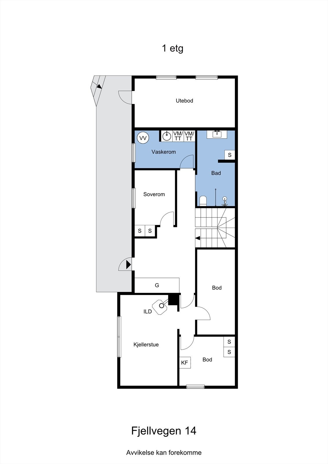 Planskisse sokkel. Galleribilde