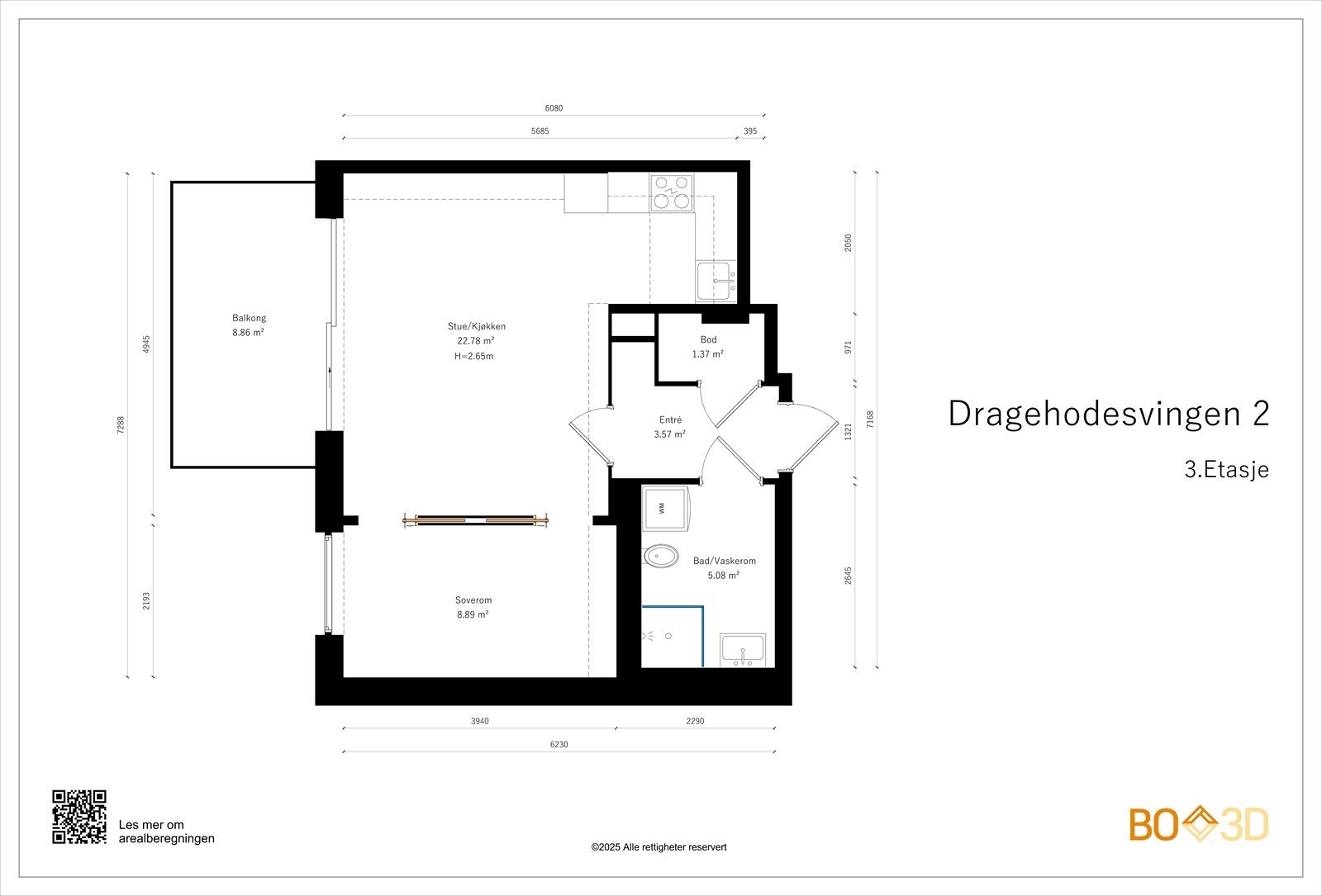Plantegning 3. etasje. Galleribilde
