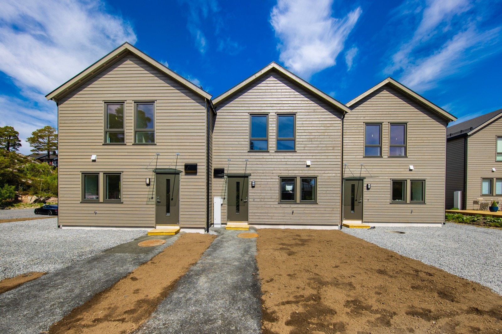 Det medfølger 2 tilhørende parkeringsplasser. El-bil lader er klargjort som tilvalg. Galleribilde