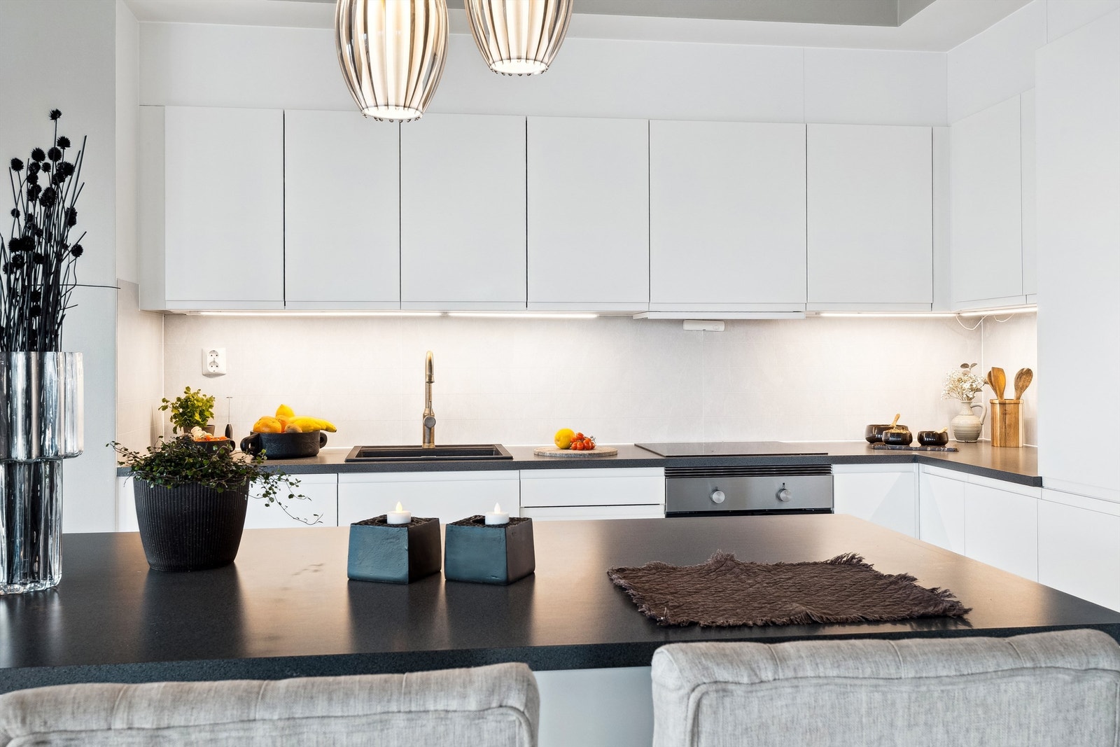 Det er montert vannstoppsystem og komfyrvakt Galleribilde