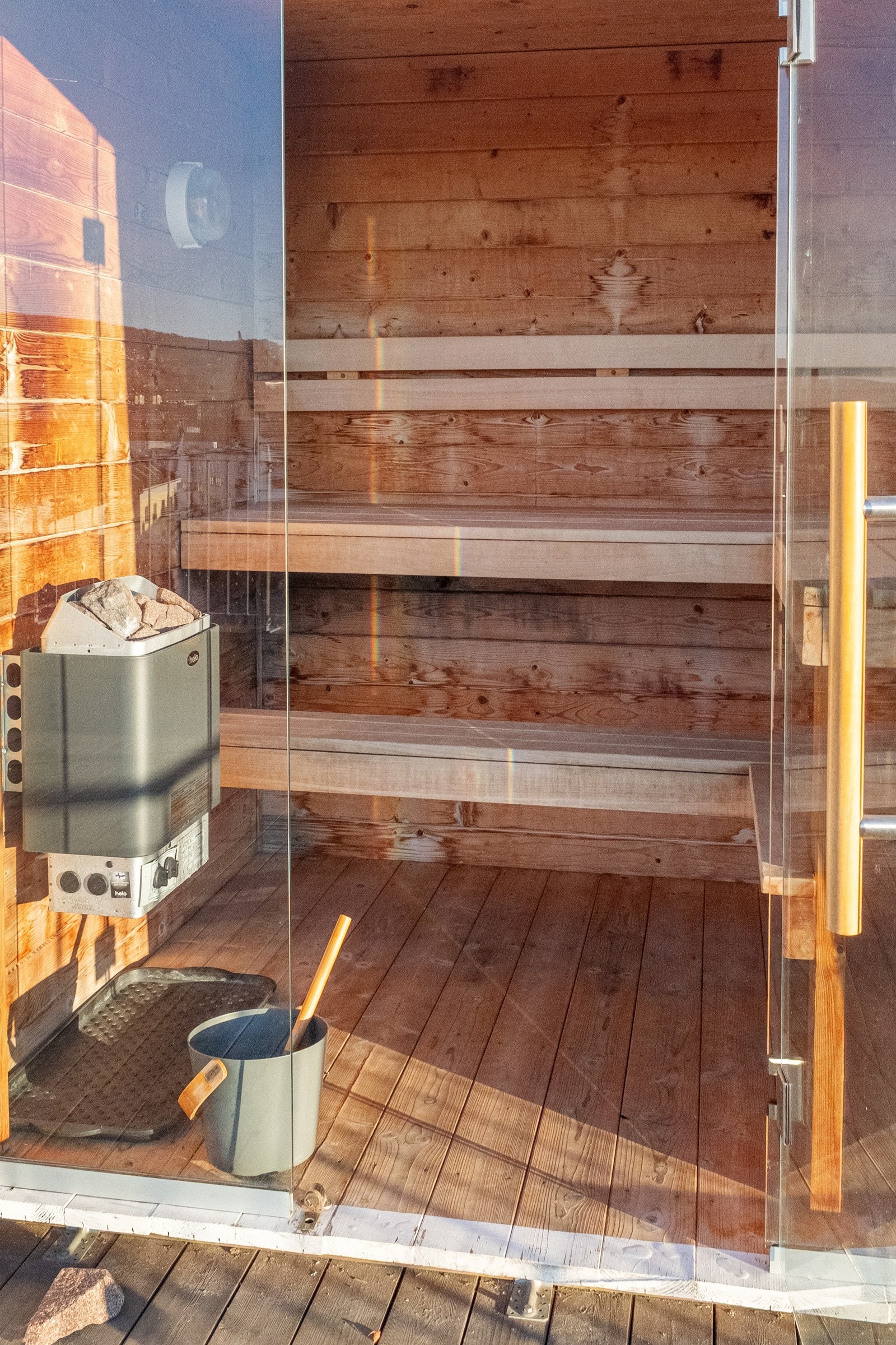 Felles badstue med enkelt bookingsystem Galleribilde