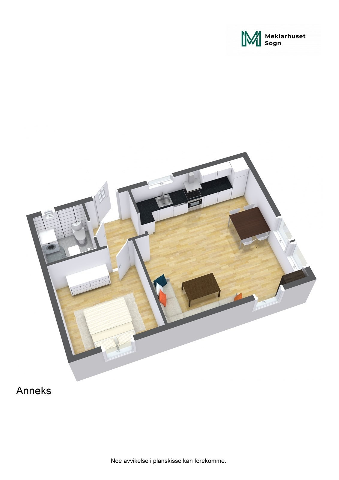 Planteikning 3D Anneks Galleribilde