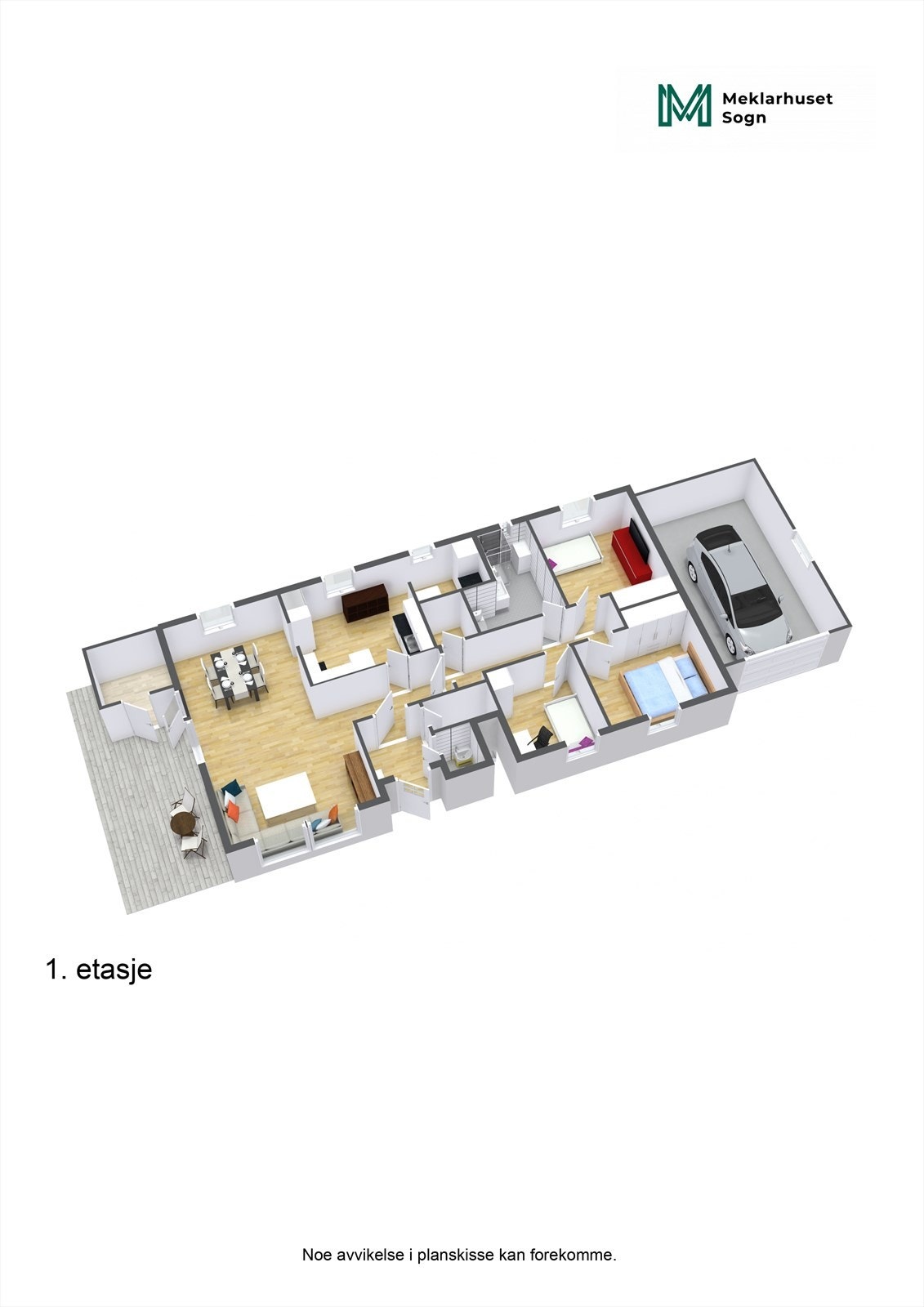 Planteikning 3D Einebustad Galleribilde