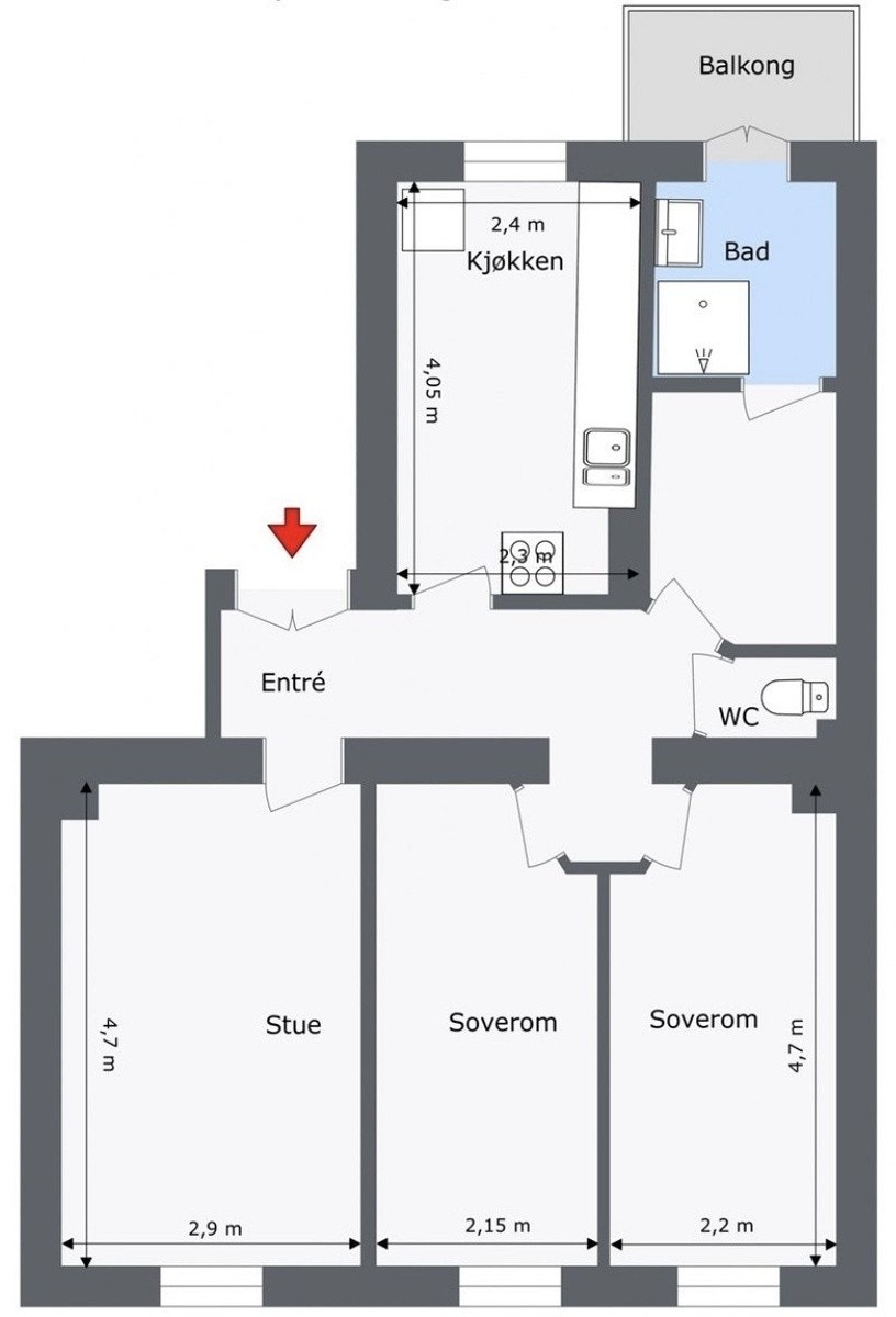 Plantegning Galleribilde