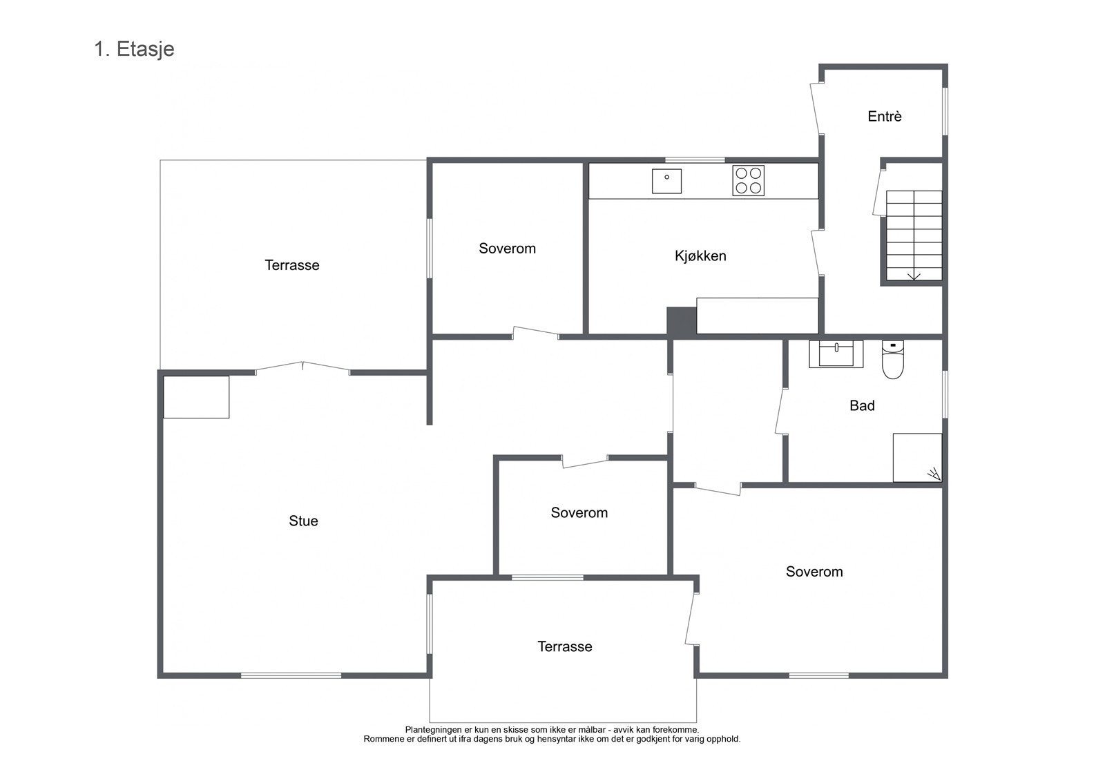 Plantegning - 1. etasje Galleribilde