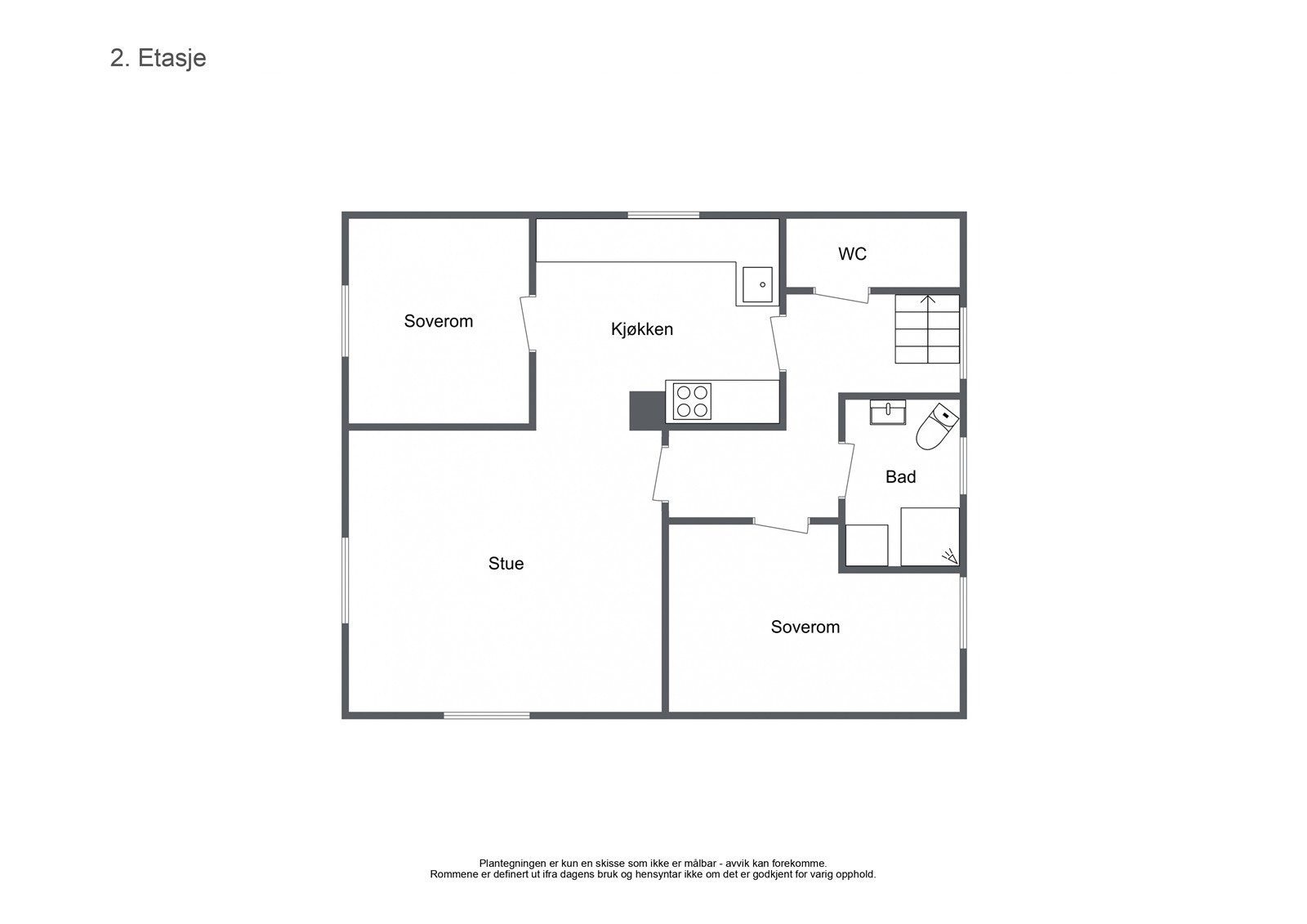 Plantegning - 2. etasje Galleribilde