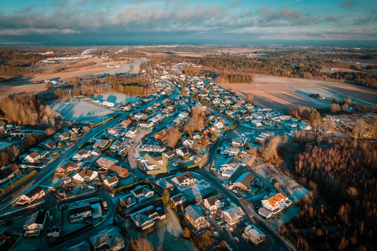 Gangavstand til Sporty fotballanlegg Galleribilde