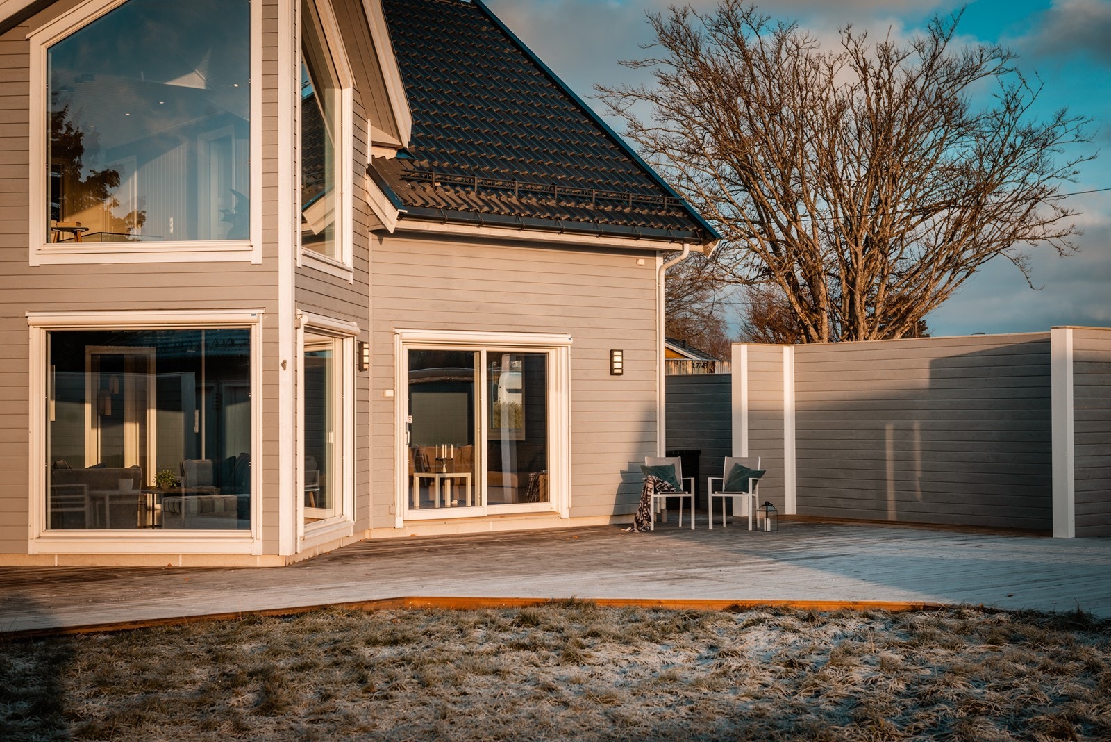 Terrassen er sørvendt Galleribilde