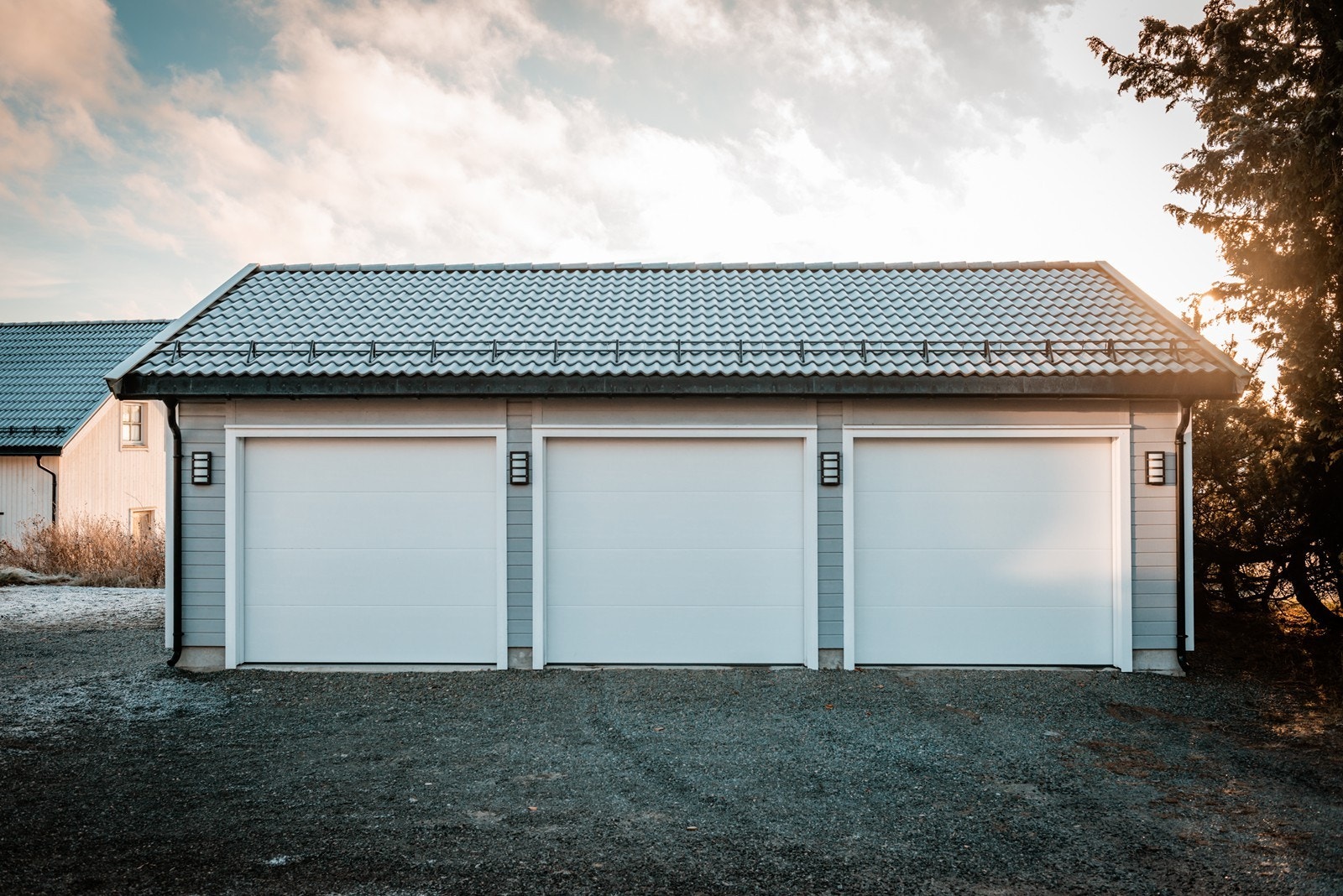 Trippel garasje Galleribilde