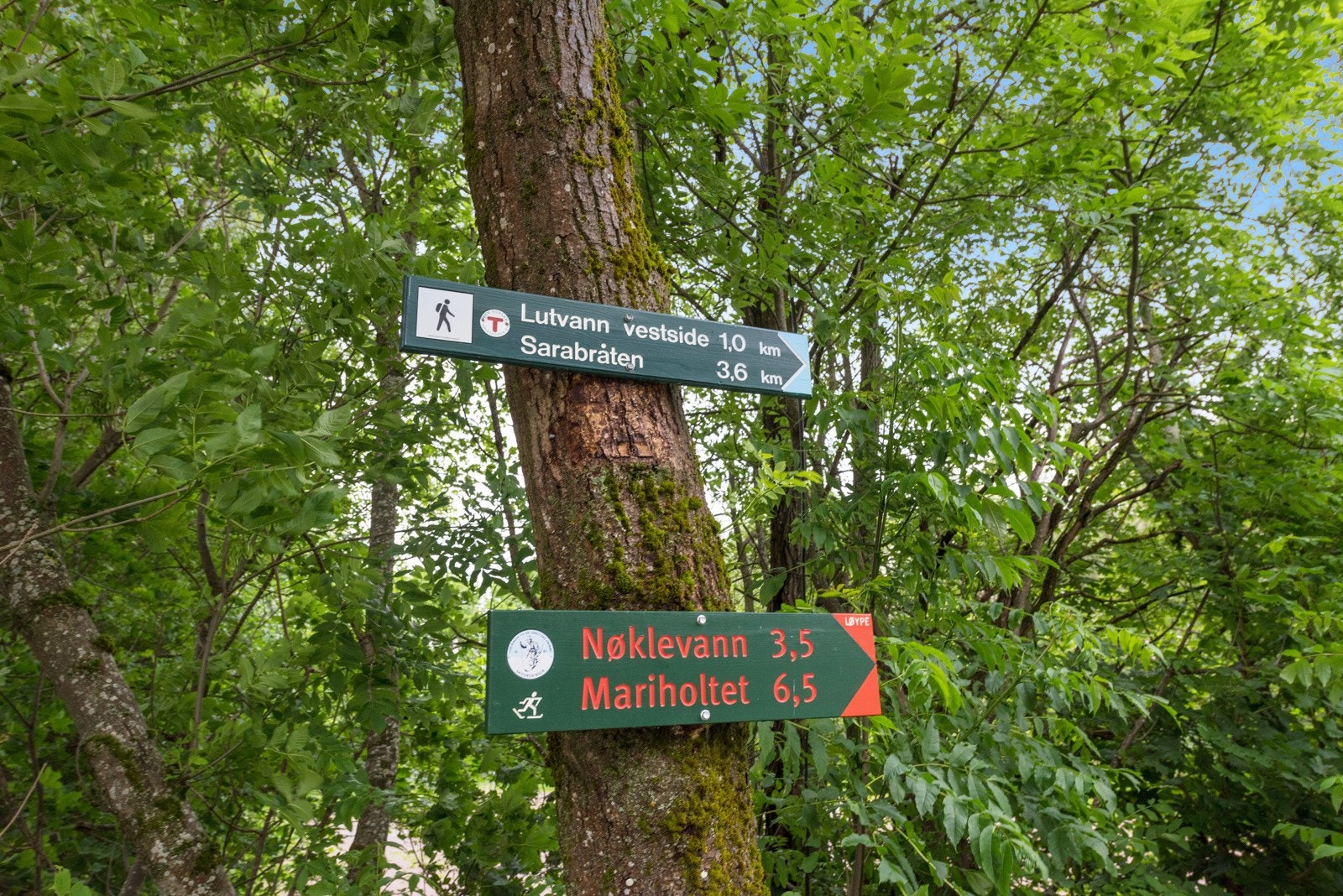 Inngang til marka - mellom varmesentralen og Haugerudveien 85 Galleribilde