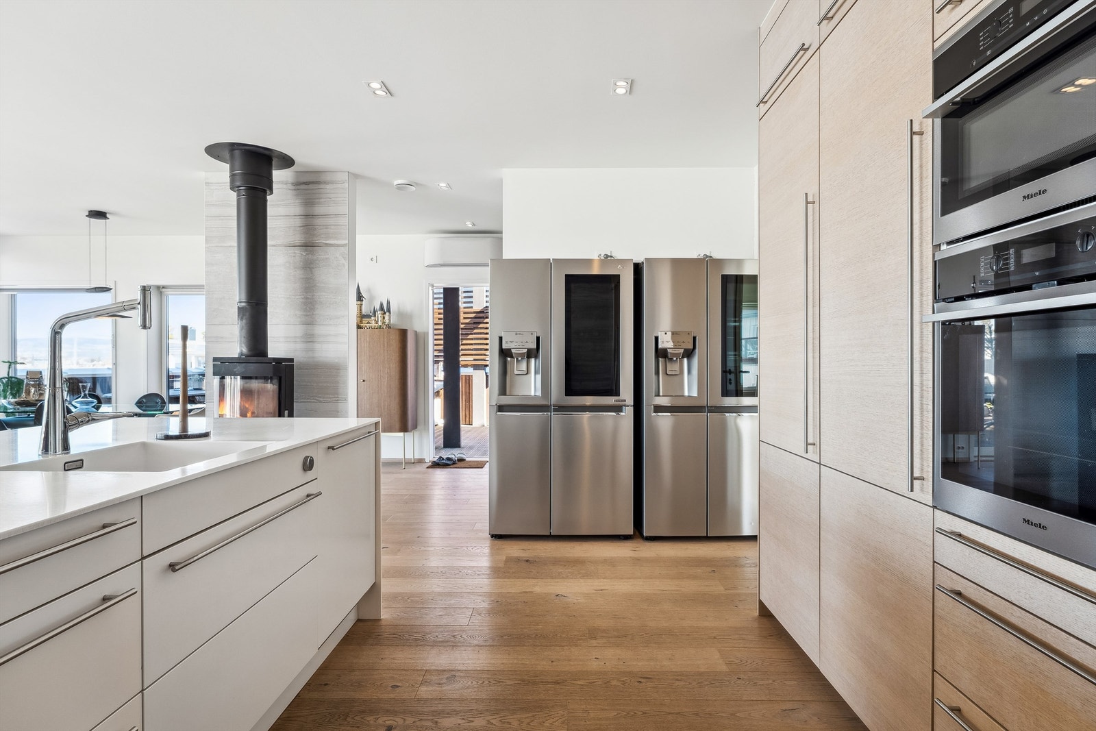 Side-by-Side kjøl/frys fra Samsung. Galleribilde