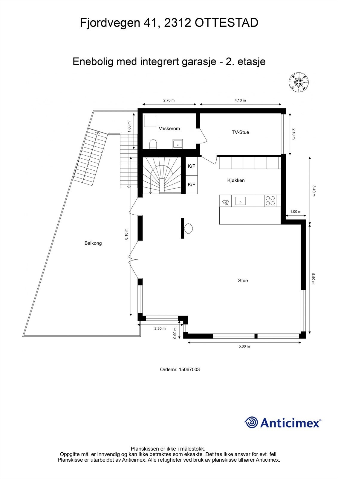 Plantegning 2. etasje. Galleribilde
