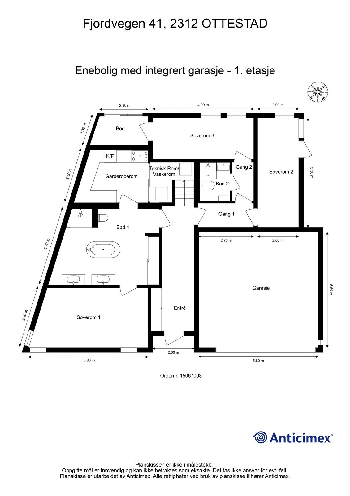 Plantegning 1. etasje. Galleribilde