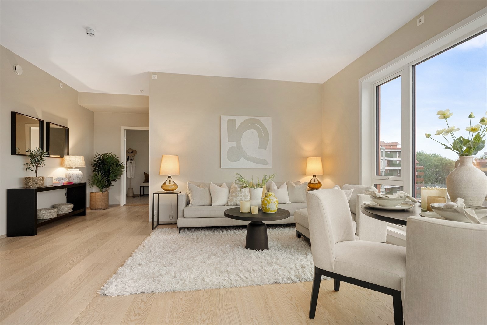 Leiligheten oppvarmes med vannbåren gulvvarme. Galleribilde