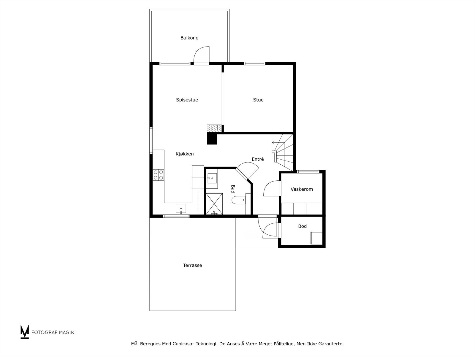 Plantegning 1. etasje Galleribilde