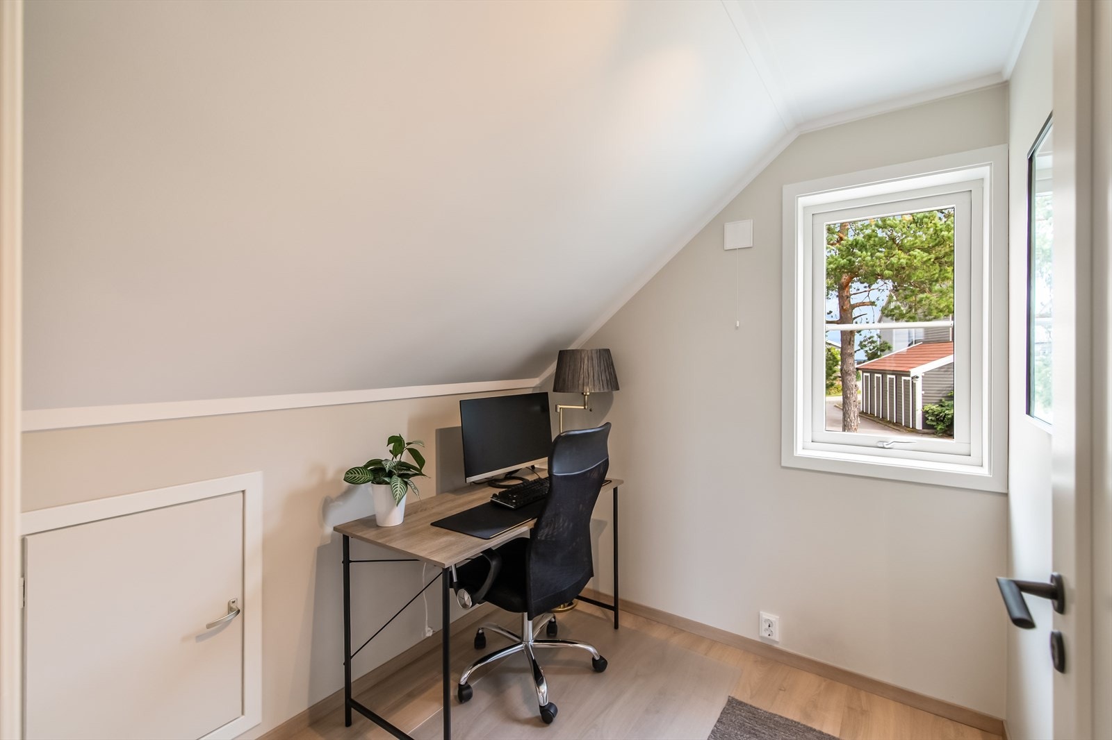 Her kan man trekke seg tilbake når man trenger ro til å jobbe. Galleribilde