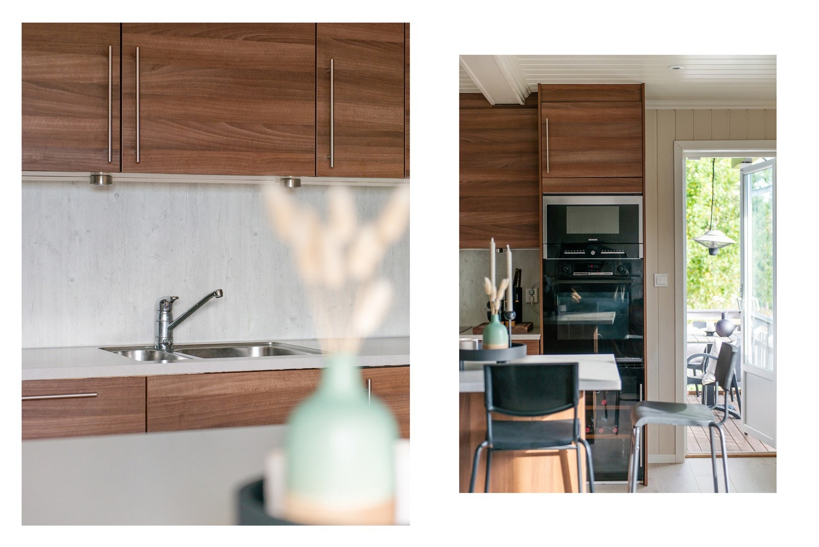 Ut fra kjøkken finner du en fin og lun terrasse på 6 kvm Galleribilde